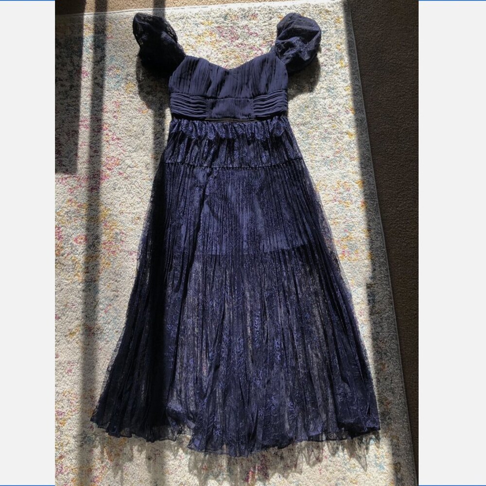 Self-portrait Navy Lace Midi Dress *NWT*